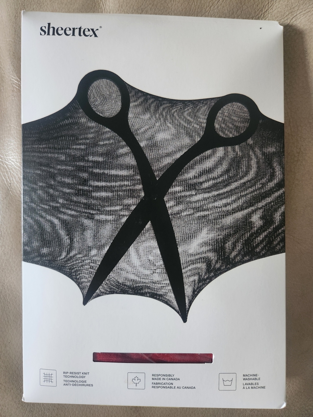 Sheertex Semi Opaque Tights. Size XL. Color Cherry